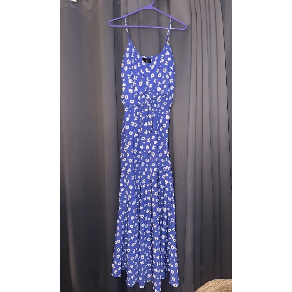 Vici Blue Floral Maxi Dress